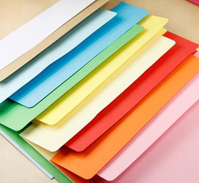 信封定制 公司信紙定做 印刷logo 彩色特種紙 中式西